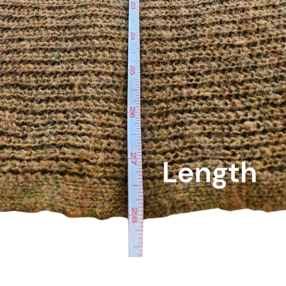 La Miel Ribbed Rust Dolman Sleeve Sweater WMNS Sz M - Picture 4 of 7